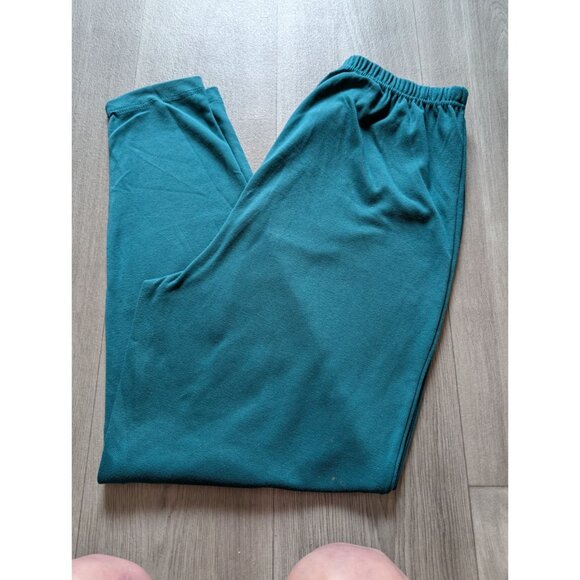vtg Womens Teal Elastic Waist Stretch Pants Size 20W By Extra Touch - Picture 1 of 4